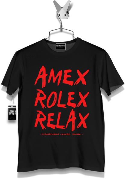 T-Shirt LeecruStore" Amex Rolex Relax"