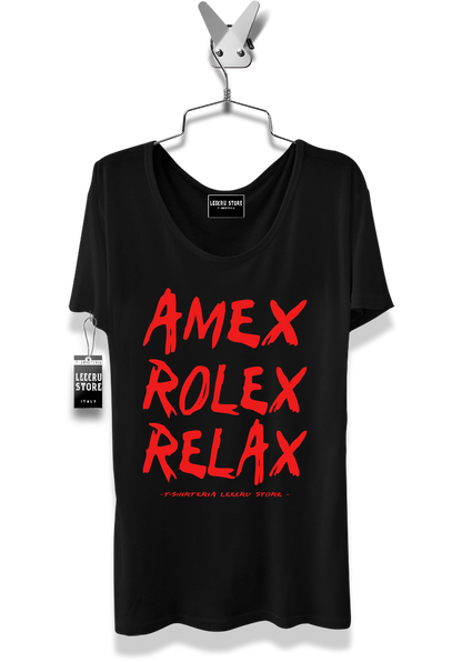 T-Shirt LeecruStore" Amex Rolex Relax"