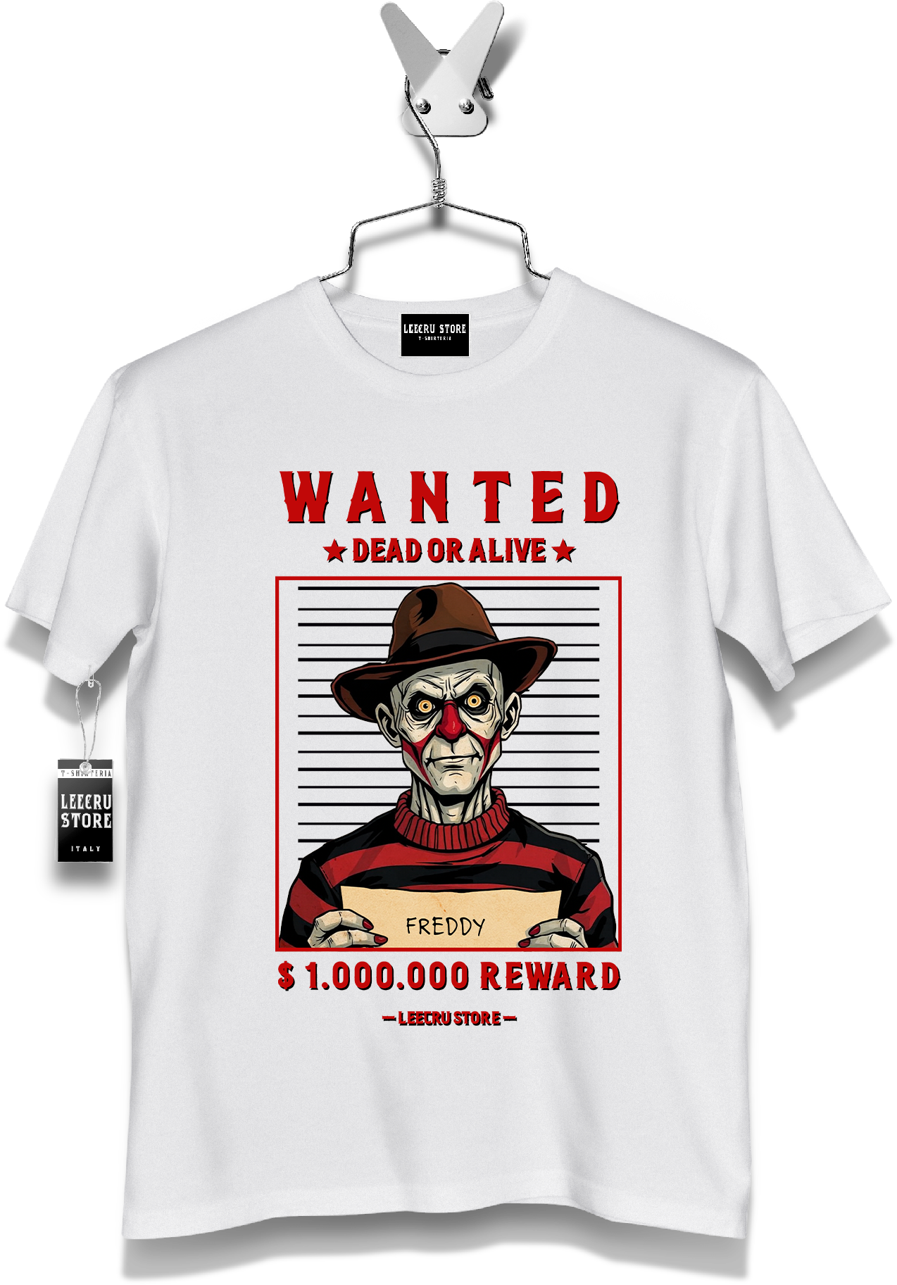 T-Shirt LeecruStore"WANTED FREDDY"