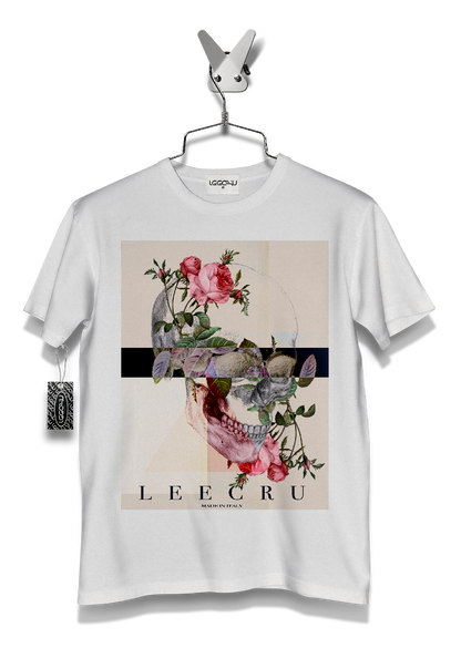 T-Shirt Leecru "TESCHIO E ROSA"
