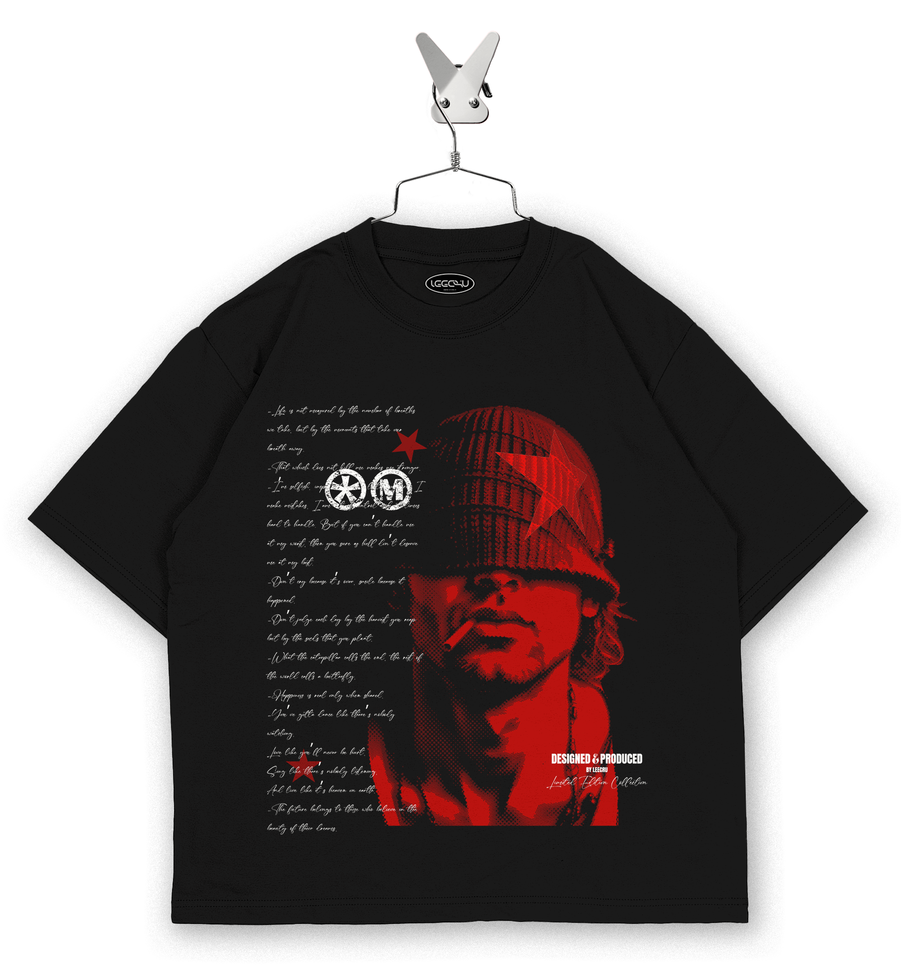 T-Shirt Leecru " Stella Rossa "